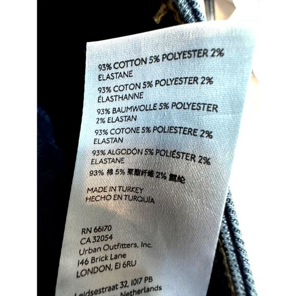 Free People High-Rise Raw-Edge Skinny Jeans Deep Indigo 26 - Picture 10 of 11